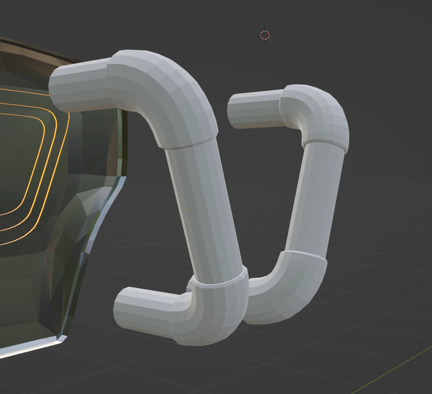 Tubes for the back of the protagonist