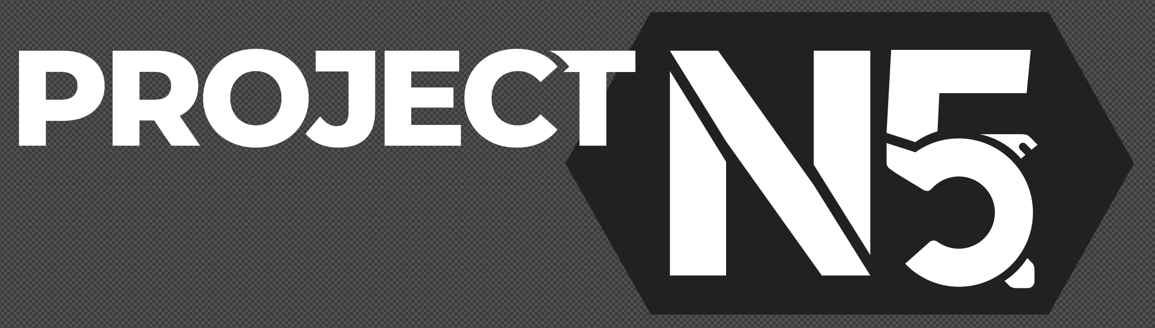 Project N5 logo with a cutout in the T