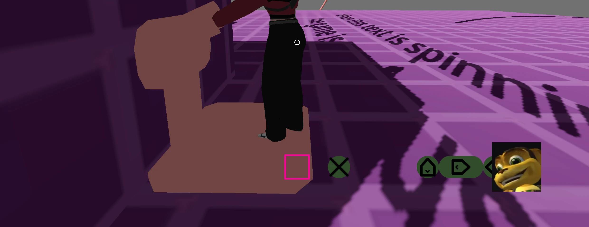 Interface of the Decoder with timed button prompts and a Ratchet face denoting the end of the sequence